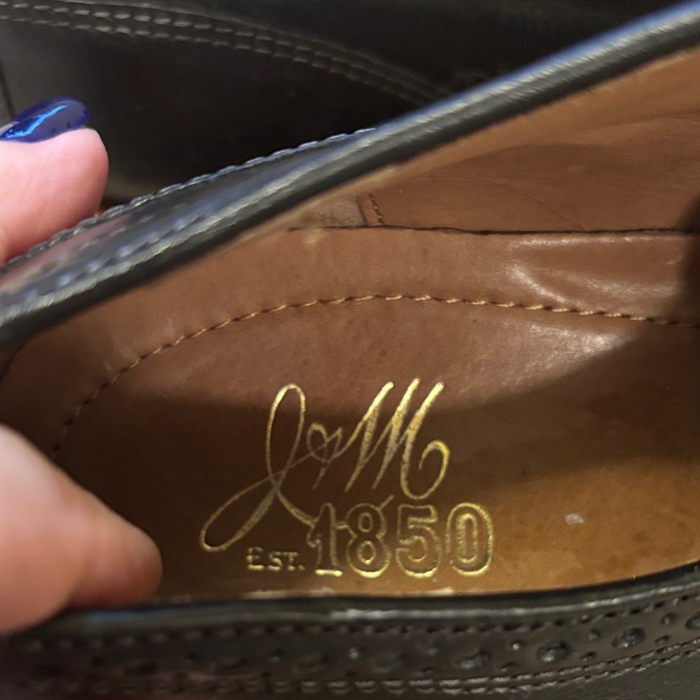 Johnston & Murphy Richland Men's Black Leather Shoes - size 11.5 - Picture 3 of 13